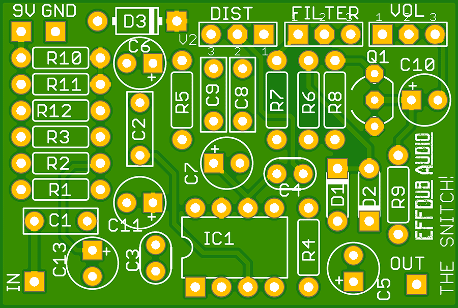 The Snitch: a ProCo Rat clone project - EffDub Audio