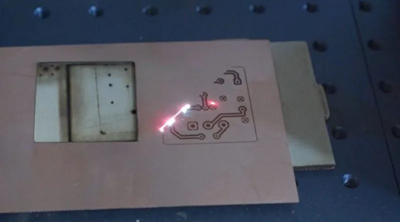 making pcbs with a fiber laser